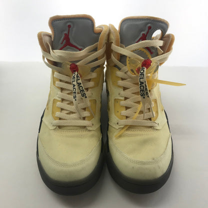 【中古品】【メンズ】 NIKE NIKE DH8565-100 ×OFF-WHITE ナイキ × オフホワイト AIR JORDAN 5 エアジョーダン5 "SAIL" 160-250925-ky-05-fuz サイズ：27.5cm カラー：ベージュ 万代Net店