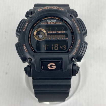 【中古美品】【メンズ/レディース】 G-SHOCK ジーショック DW-9052GBX-1A4DR 腕時計 時計 ブラック×ピンクゴールド クオーツ ケース・箱付き おしゃれ 196-260202-io-03-fuz 万代Net店