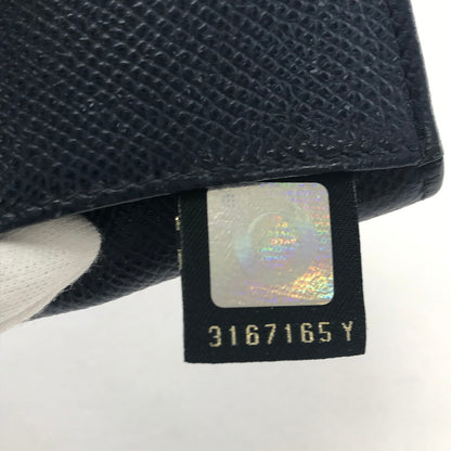 【中古品】【メンズ/レディース】 BVLGARI ブルガリ ロゴリング コインケース 財布 181-250925-ky-08-fuz カラー：ネイビー 万代Net店