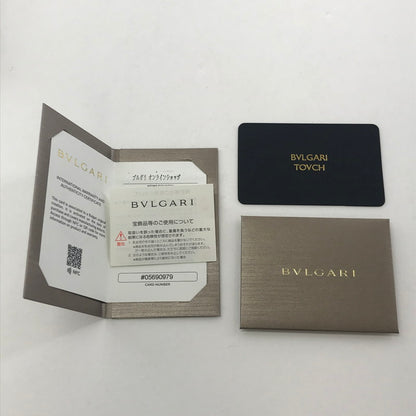 【中古品】【メンズ/レディース】 BVLGARI ブルガリ ロゴリング コインケース 財布 181-250925-ky-08-fuz カラー：ネイビー 万代Net店