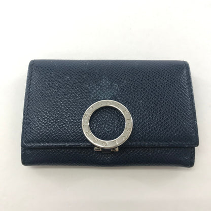 【中古品】【メンズ/レディース】 BVLGARI ブルガリ ロゴリング コインケース 財布 181-250925-ky-08-fuz カラー：ネイビー 万代Net店