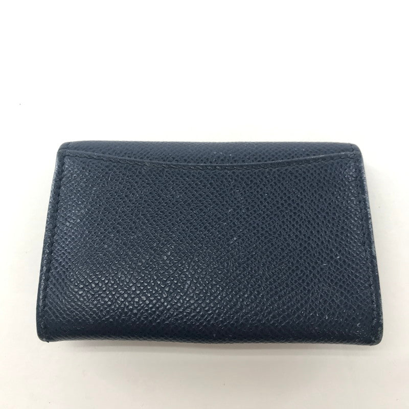 【中古品】【メンズ/レディース】 BVLGARI ブルガリ ロゴリング コインケース 財布 181-250925-ky-08-fuz カラー：ネイビー 万代Net店