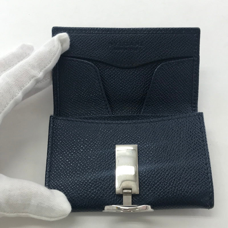【中古品】【メンズ/レディース】 BVLGARI ブルガリ ロゴリング コインケース 財布 181-250925-ky-08-fuz カラー：ネイビー 万代Net店