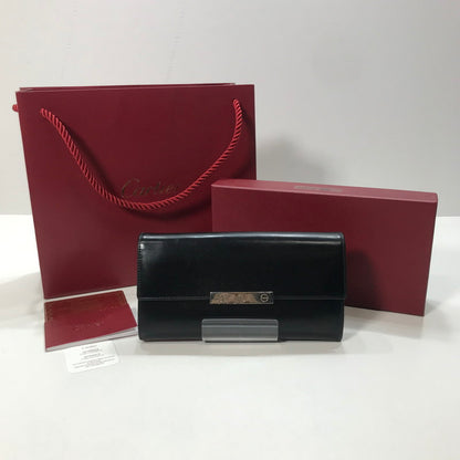 【中古品】【レディース】 CARTIER カルティエ ラブコレクション ロングウォレット 長財布 財布 181-251003-mh-01-fuz カラー：ブラック 万代Net店
