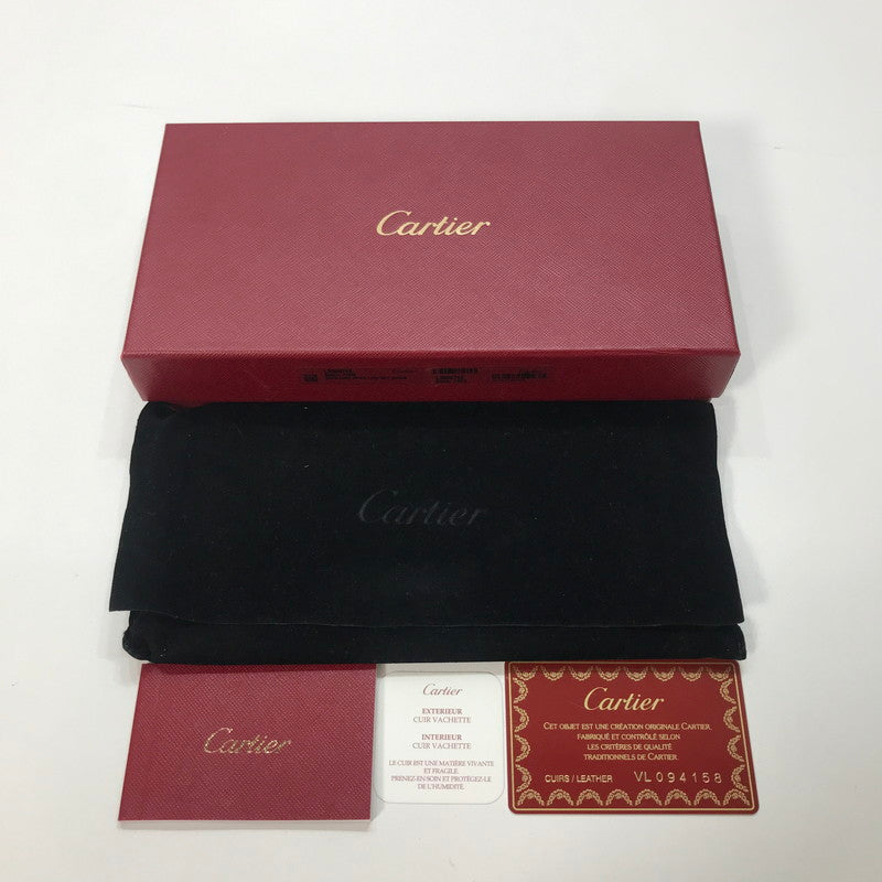 【中古品】【レディース】 CARTIER カルティエ ラブコレクション ロングウォレット 長財布 財布 181-251003-mh-01-fuz カラー：ブラック 万代Net店