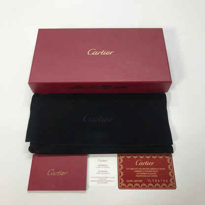 【中古品】【レディース】 CARTIER カルティエ ラブコレクション ロングウォレット 長財布 財布 181-251003-mh-01-fuz カラー：ブラック 万代Net店