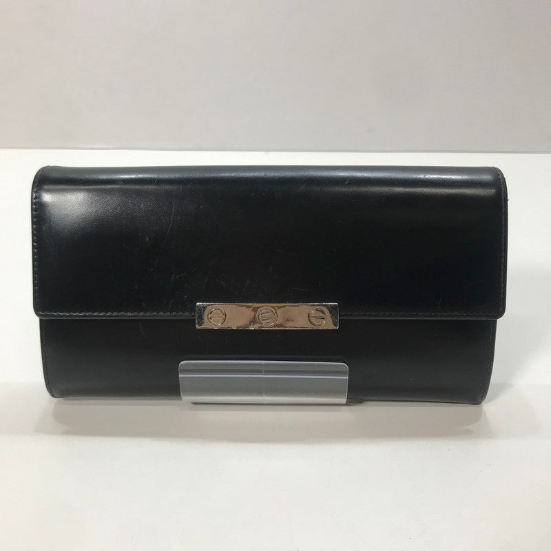 【中古品】【レディース】 CARTIER カルティエ ラブコレクション ロングウォレット 長財布 財布 181-251003-mh-01-fuz カラー：ブラック 万代Net店