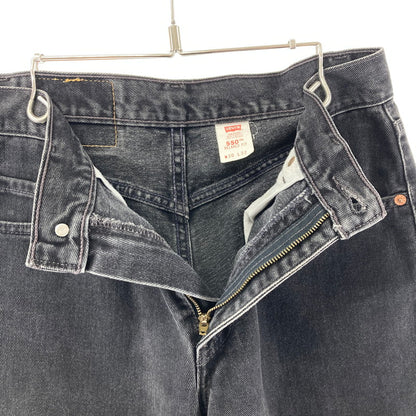 【中古品】【メンズ】 LEVI'S リーバイス 550 ブラック デニム パンツ ジーンズ ボトムス 古着 156-260114-mh-55-fuz サイズ：W30 カラー：ブラック 万代Net店