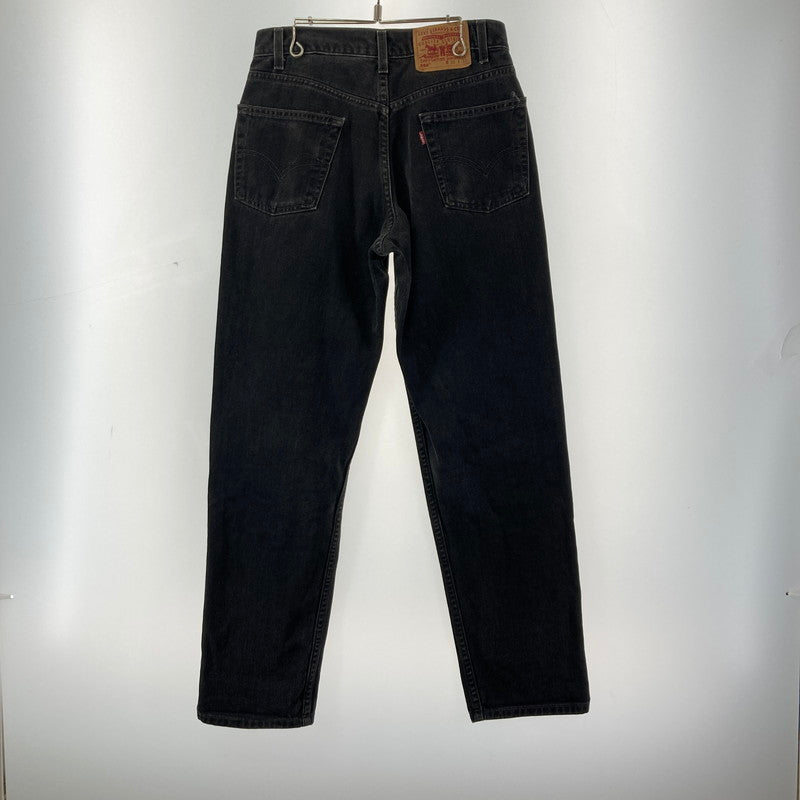 【中古品】【メンズ】 LEVI'S リーバイス 550 ブラック デニム パンツ ジーンズ ボトムス 古着 156-260114-mh-55-fuz サイズ：W30 カラー：ブラック 万代Net店