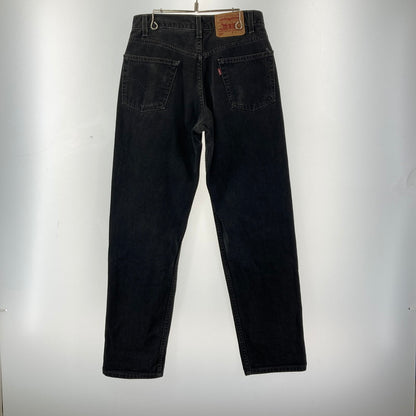 【中古品】【メンズ】 LEVI'S リーバイス 550 ブラック デニム パンツ ジーンズ ボトムス 古着 156-260114-mh-55-fuz サイズ：W30 カラー：ブラック 万代Net店