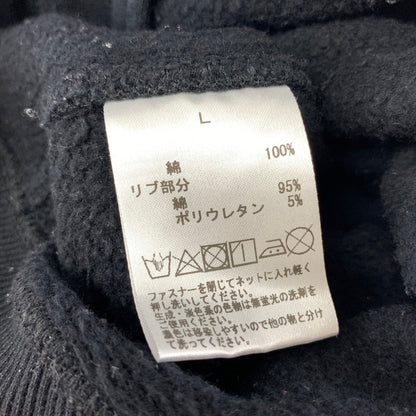 【中古品】【メンズ】 HUNTING WORLD ハンティングワールド ZIP UP HOODIE ジップフーディー パーカー 141-260111-nm-08-fuz サイズ：L カラー：ブラック（グレー系） 万代Net店