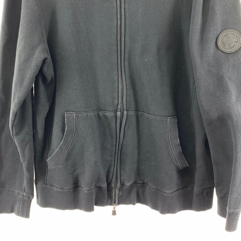 【中古品】【メンズ】 HUNTING WORLD ハンティングワールド ZIP UP HOODIE ジップフーディー パーカー 141-260111-nm-08-fuz サイズ：L カラー：ブラック（グレー系） 万代Net店
