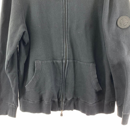 【中古品】【メンズ】 HUNTING WORLD ハンティングワールド ZIP UP HOODIE ジップフーディー パーカー 141-260111-nm-08-fuz サイズ：L カラー：ブラック（グレー系） 万代Net店