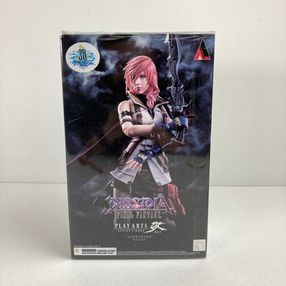 【中古品】 完備品 PLAY ARTS改 ライトニング 「ディシディア ファイナルファンタジー」フィギュア 箱日焼けあり 052-260612-ky-07-fuzh 万代Net店