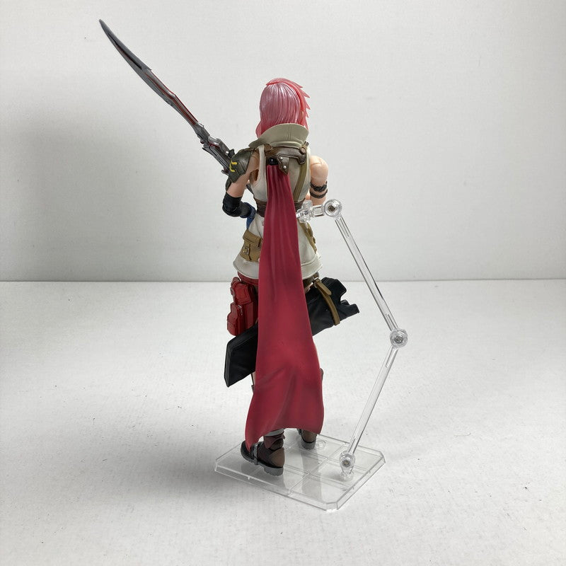 【中古品】 完備品 PLAY ARTS改 ライトニング 「ディシディア ファイナルファンタジー」フィギュア 箱日焼けあり 052-260612-ky-07-fuzh 万代Net店