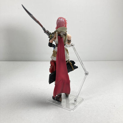 【中古品】 完備品 PLAY ARTS改 ライトニング 「ディシディア ファイナルファンタジー」フィギュア 箱日焼けあり 052-260612-ky-07-fuzh 万代Net店