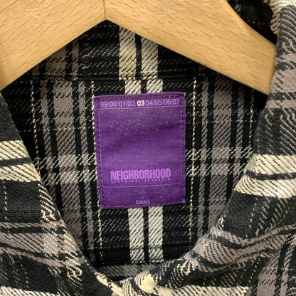 【中古品】【メンズ】 NEIGHBORHOOD ネイバーフッド 長袖ネルシャツ トップス ブランド 古着 142-251018-gm-07-fuz サイズ：S カラー：ブラック チェック 万代Net店