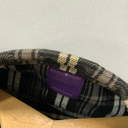 【中古品】【メンズ】 NEIGHBORHOOD ネイバーフッド 長袖ネルシャツ トップス ブランド 古着 142-251018-gm-07-fuz サイズ：S カラー：ブラック チェック 万代Net店