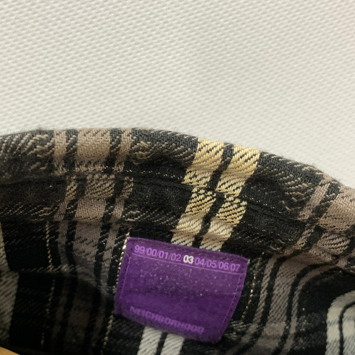 【中古品】【メンズ】 NEIGHBORHOOD ネイバーフッド 長袖ネルシャツ トップス ブランド 古着 142-251018-gm-07-fuz サイズ：S カラー：ブラック チェック 万代Net店