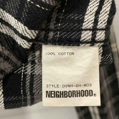 【中古品】【メンズ】 NEIGHBORHOOD ネイバーフッド 長袖ネルシャツ トップス ブランド 古着 142-251018-gm-07-fuz サイズ：S カラー：ブラック チェック 万代Net店