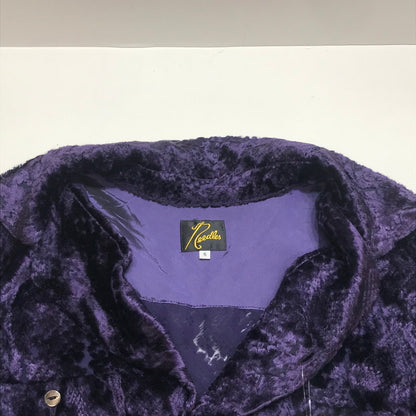 【中古品】【メンズ】 NEEDLES ニードルズ J0153 C.O.B.ONE-UP SHIRT 長袖 シャツ ベルベット トップス 古着 140-251002-mh-03-fuz サイズ：S カラー：パープル 万代Net店