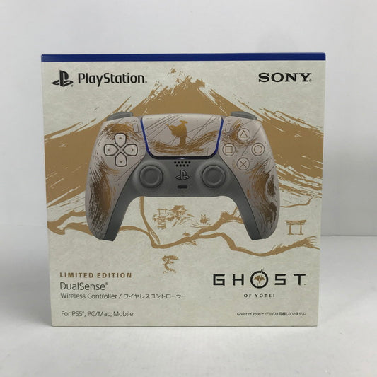 【中古美品】 未使用 PlayStation 5 PS5 プレイステーション5 プレステ5 DualSense ワイヤレス コントローラー ""Ghost of Yotei"" ゴールド リミテッドエディション 024-251125-mh-05-fuz 万代Net店
