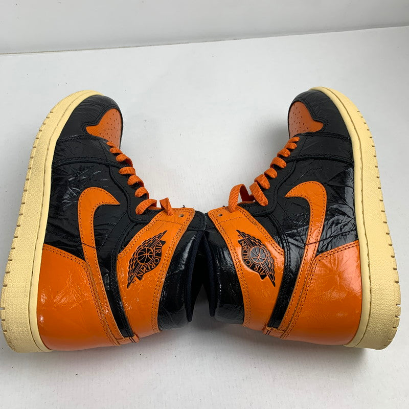 【中古品】【メンズ】 NIKE 555088-028 AIR JORDAN 1 HIGH SHATTERED BACKBOARD 3.0 スニーカー 靴 ナイキ 160-251004-st-07-fuz サイズ：27.0cm カラー：ブラック、オレンジ 万代Net店