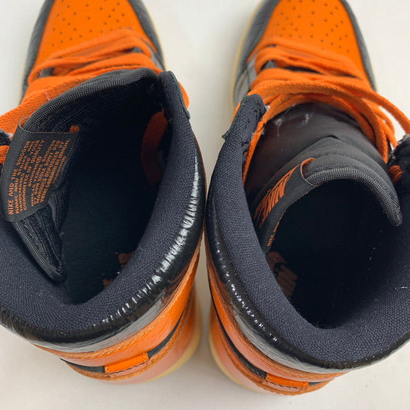 【中古品】【メンズ】 NIKE 555088-028 AIR JORDAN 1 HIGH SHATTERED BACKBOARD 3.0 スニーカー 靴 ナイキ 160-251004-st-07-fuz サイズ：27.0cm カラー：ブラック、オレンジ 万代Net店