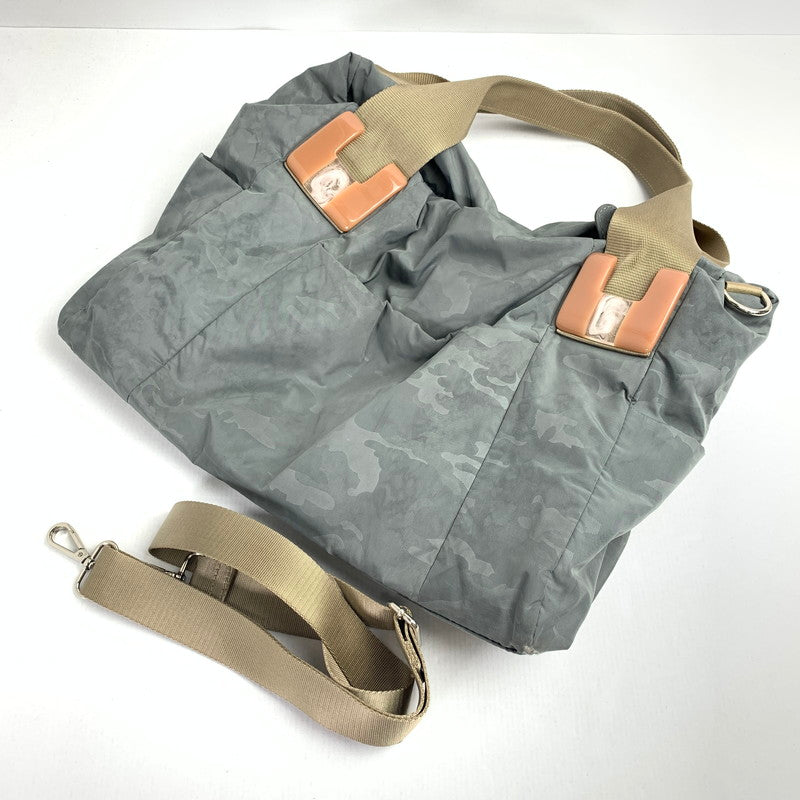【中古品】【レディース】 EAR イア バッグ カーキ CAMO カバン かばん ハンドバッグ カモフラージュ 迷彩柄 ※使用感有 188-260803-io-21-fuzh 万代Net店