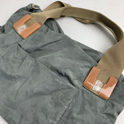【中古品】【レディース】 EAR イア バッグ カーキ CAMO カバン かばん ハンドバッグ カモフラージュ 迷彩柄 ※使用感有 188-260803-io-21-fuzh 万代Net店