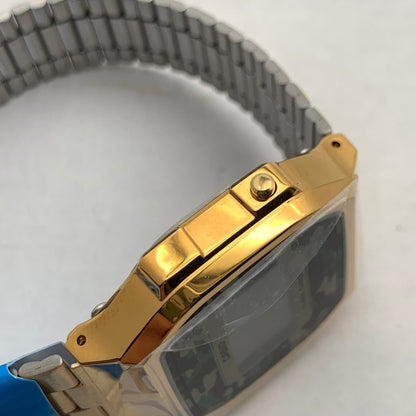 【中古美品】【メンズ】 CASIO カシオ A168WEGC-3DF 腕時計 カラー:ゴールド CAMO クオーツ 本体のみ 時計 197-260715-io-13-fuzh 万代Net店
