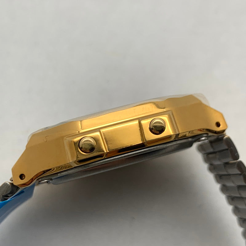 【中古美品】【メンズ】 CASIO カシオ A168WEGC-3DF 腕時計 カラー:ゴールド CAMO クオーツ 本体のみ 時計 197-260715-io-13-fuzh 万代Net店