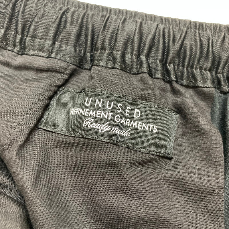 【中古品】【メンズ】 UNUSED アンユーズド UW0739 PAJAMA PANTS パジャマ パンツ ボトムス 古着 151-251008-mh-09-fuz サイズ：4 カラー：ブラック 万代Net店