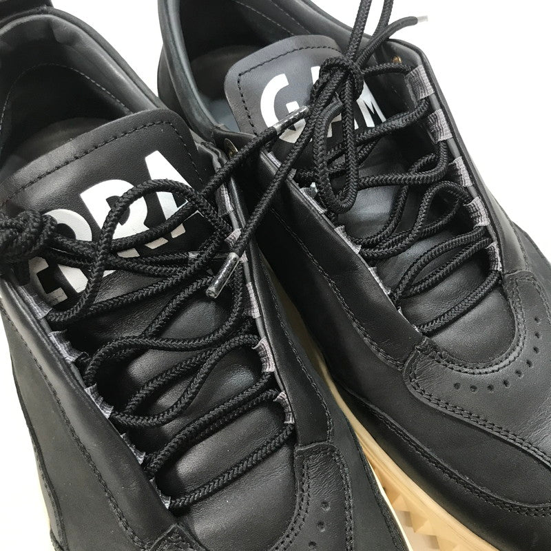 【中古品】【メンズ】 SALVATORE FERRAGAMO サルバトーレ フェラガモ AARON スニーカー シューズ 靴 183-251006-mh-15-fuz サイズ：M(6.5表記) カラー：ブラック 万代Net店