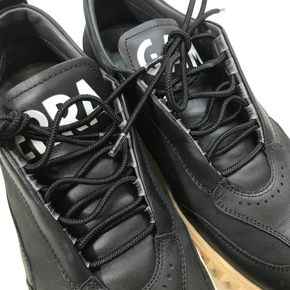 【中古品】【メンズ】 SALVATORE FERRAGAMO サルバトーレ フェラガモ AARON スニーカー シューズ 靴 183-251006-mh-15-fuz サイズ：M(6.5表記) カラー：ブラック 万代Net店
