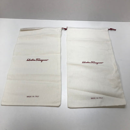 【中古品】【メンズ】 SALVATORE FERRAGAMO サルバトーレ フェラガモ AARON スニーカー シューズ 靴 183-251006-mh-15-fuz サイズ：M(6.5表記) カラー：ブラック 万代Net店