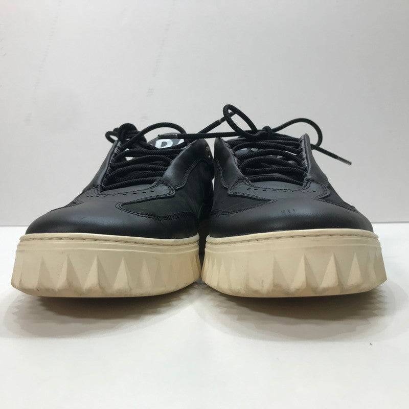 【中古品】【メンズ】 SALVATORE FERRAGAMO サルバトーレ フェラガモ AARON スニーカー シューズ 靴 183-251006-mh-15-fuz サイズ：M(6.5表記) カラー：ブラック 万代Net店