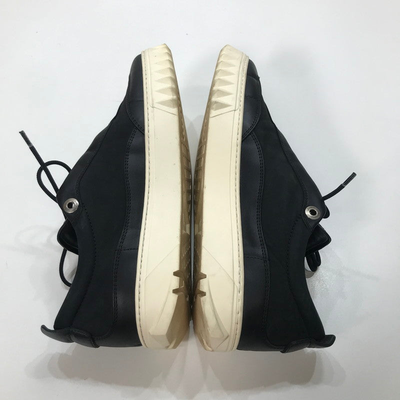 【中古品】【メンズ】 SALVATORE FERRAGAMO サルバトーレ フェラガモ AARON スニーカー シューズ 靴 183-251006-mh-15-fuz サイズ：M(6.5表記) カラー：ブラック 万代Net店
