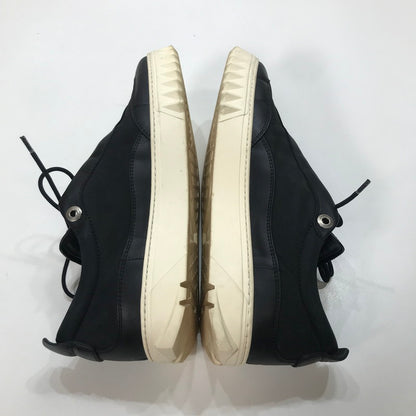 【中古品】【メンズ】 SALVATORE FERRAGAMO サルバトーレ フェラガモ AARON スニーカー シューズ 靴 183-251006-mh-15-fuz サイズ：M(6.5表記) カラー：ブラック 万代Net店