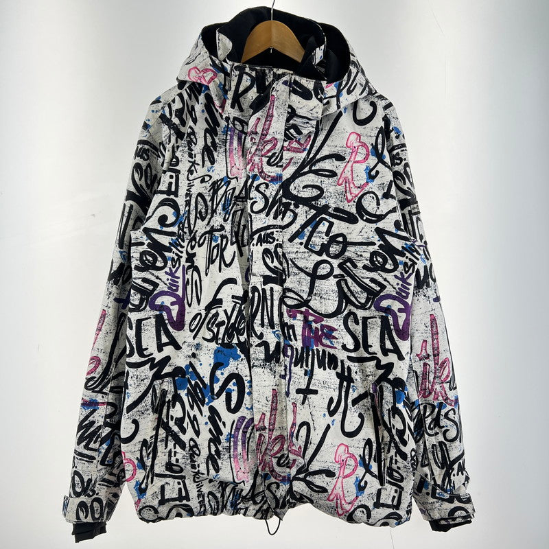 【中古品】【メンズ】 QUIK SILVER クイックシルバー ウェア スノーウェア スノボ スキー ジャケット アウター 上着 ※汚れあり 127-261022-io-02-fuz サイズ：L カラー：ホワイト 万代Net店