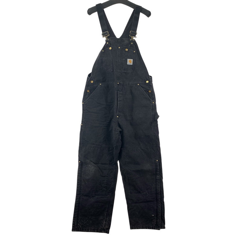 【中古品】【メンズ】 CARHARTT カーハート オーバーオール ボトムス パンツ USA製 古着 145-251008-mh-01-fuz サイズ：40×32 カラー：ブラック 万代Net店