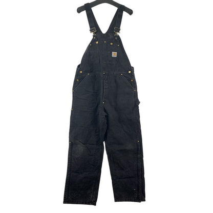 【中古品】【メンズ】 CARHARTT カーハート オーバーオール ボトムス パンツ USA製 古着 145-251008-mh-01-fuz サイズ：40×32 カラー：ブラック 万代Net店