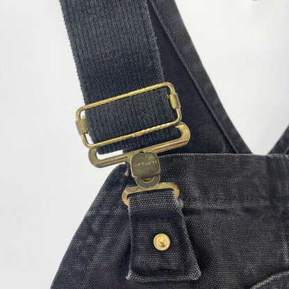 【中古品】【メンズ】 CARHARTT カーハート オーバーオール ボトムス パンツ USA製 古着 145-251008-mh-01-fuz サイズ：40×32 カラー：ブラック 万代Net店