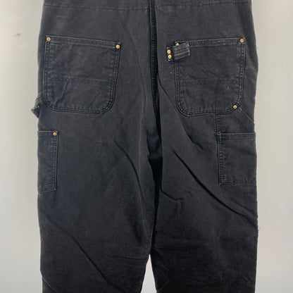 【中古品】【メンズ】 CARHARTT カーハート オーバーオール ボトムス パンツ USA製 古着 145-251008-mh-01-fuz サイズ：40×32 カラー：ブラック 万代Net店