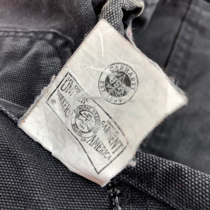 【中古品】【メンズ】 CARHARTT カーハート オーバーオール ボトムス パンツ USA製 古着 145-251008-mh-01-fuz サイズ：40×32 カラー：ブラック 万代Net店
