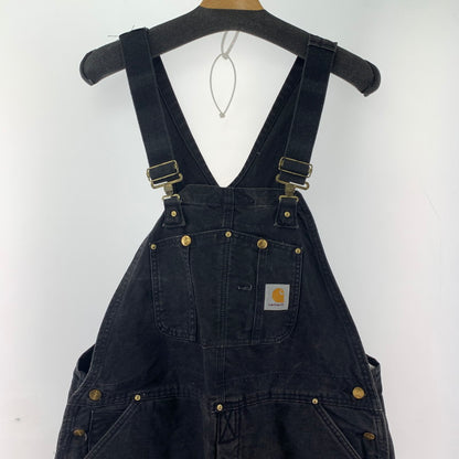 【中古品】【メンズ】 CARHARTT カーハート オーバーオール ボトムス パンツ USA製 古着 145-251008-mh-01-fuz サイズ：40×32 カラー：ブラック 万代Net店