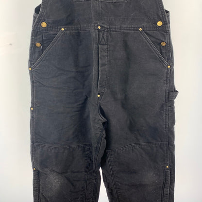 【中古品】【メンズ】 CARHARTT カーハート オーバーオール ボトムス パンツ USA製 古着 145-251008-mh-01-fuz サイズ：40×32 カラー：ブラック 万代Net店