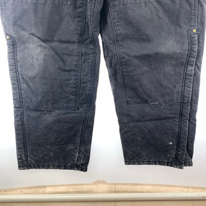 【中古品】【メンズ】 CARHARTT カーハート オーバーオール ボトムス パンツ USA製 古着 145-251008-mh-01-fuz サイズ：40×32 カラー：ブラック 万代Net店