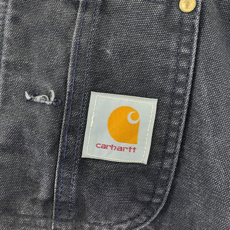 【中古品】【メンズ】 CARHARTT カーハート オーバーオール ボトムス パンツ USA製 古着 145-251008-mh-01-fuz サイズ：40×32 カラー：ブラック 万代Net店