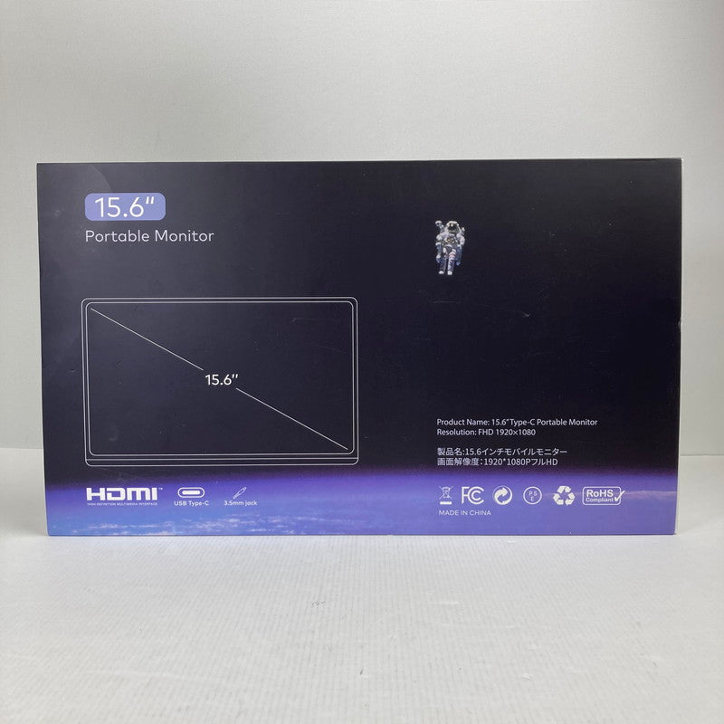 【中古美品】 未使用 ROADOM Portable Display ポータブル ディスプレイ 15.6インチ モバイル モニター ゲーム 025-251011-mh-25-fuz 万代Net店